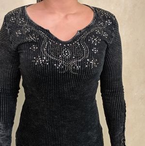 Nature Art Embellished Top